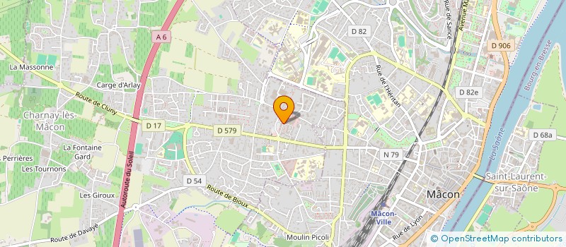 localisation de l'entreprise MADAME SARAH MONNIER  CHARNAY-LES-MACON