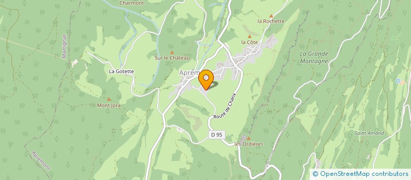 localisation de l'entreprise MADAME SARAH MONOD  APREMONT