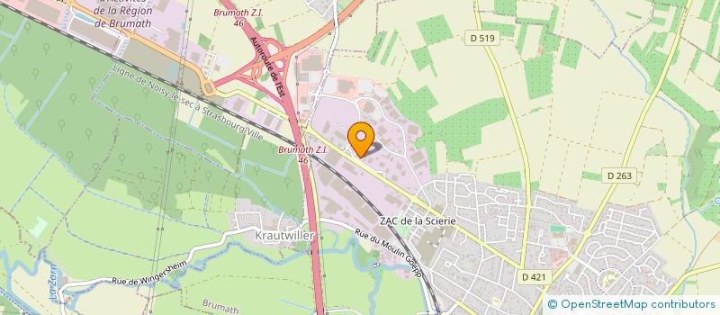 localisation de l'entreprise MADAME SARAH NATHALIE STOLTZ  BRUMATH