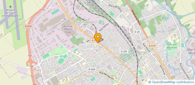 localisation de l'entreprise MADAME SARAH NEFZAOUI  LA CHAPELLE-SAINT-LUC