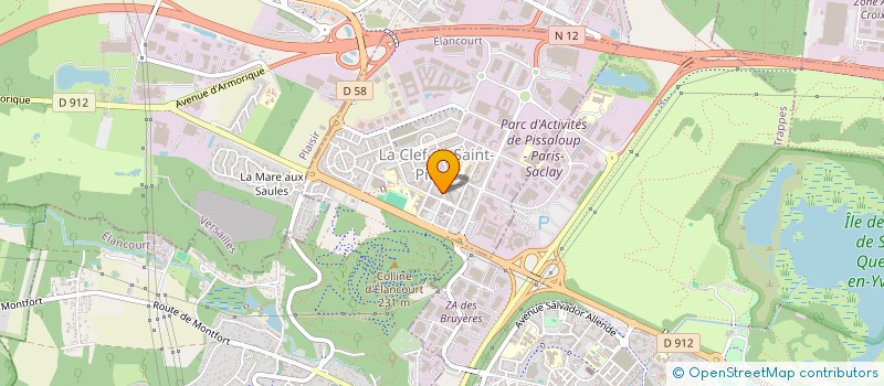 localisation de l'entreprise MADAME SARAH NGUMBU BYPA  ELANCOURT