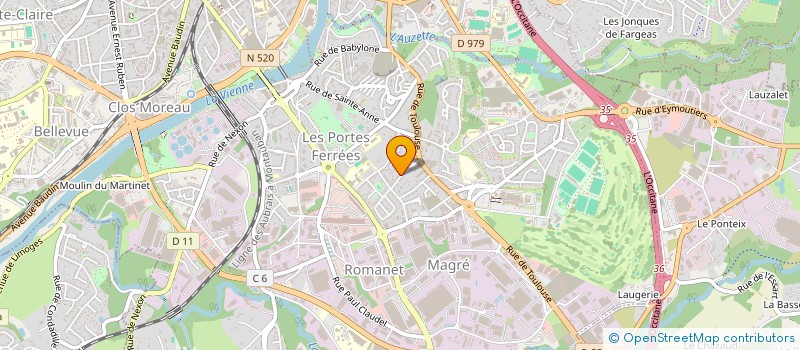 localisation de l'entreprise MADAME SARAH NINASSI à LIMOGES