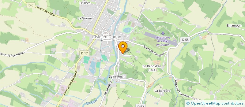 localisation de l'entreprise MADAME SARAH OKEZIE  L'ISLE-EN-DODON