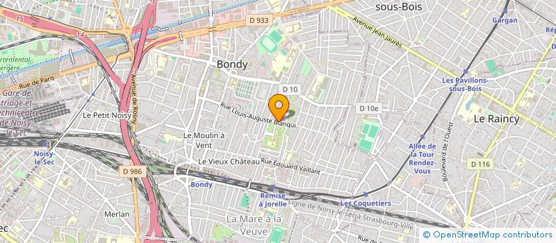 localisation de l'entreprise MADAME SARAH OODITH  BONDY