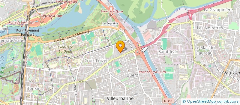 localisation de l'entreprise MADAME SARAH OURAK  VILLEURBANNE