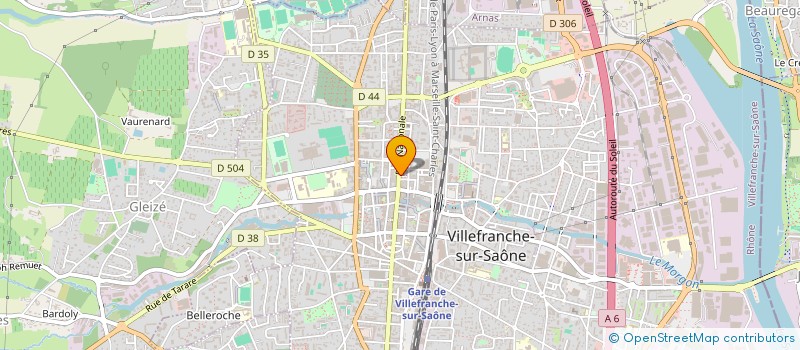 localisation de l'entreprise MADAME SARAH PADOVANI  VILLEFRANCHE-SUR-SAONE