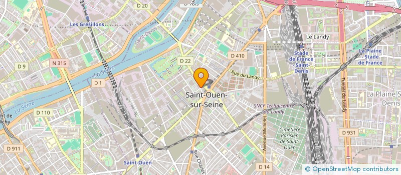 localisation de l'entreprise MADAME SARAH PALAZUELOS  SAINT-OUEN-SUR-SEINE