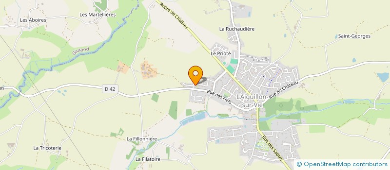 localisation de l'entreprise MADAME SARAH PASQUIER  L'AIGUILLON-SUR-VIE