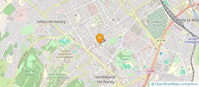 localisation de l'entreprise MADAME SARAH PENSALFINI  VANDUVRE-LES-NANCY