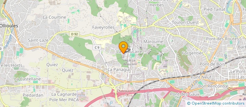 localisation de l'entreprise MADAME SARAH PEREIRA  HYERES