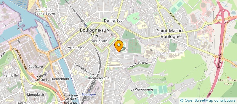 localisation de l'entreprise MADAME SARAH PEREIRA  BOULOGNE-SUR-MER