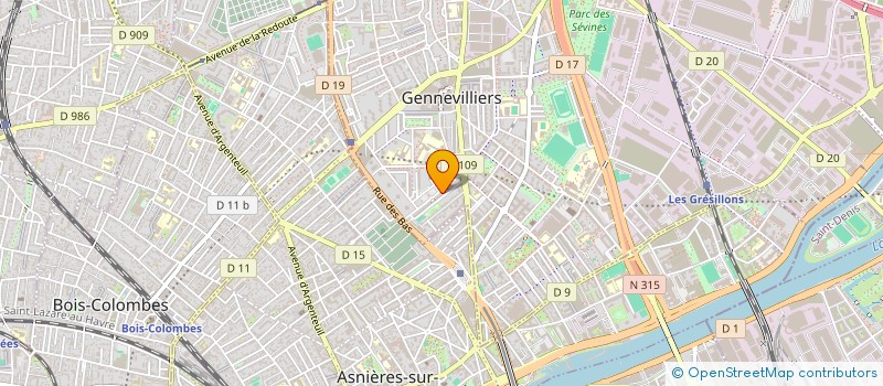 localisation de l'entreprise MADAME SARAH PERES  ASNIERES-SUR-SEINE