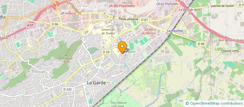 localisation de l'entreprise MADAME SARAH PERSINET  LA GARDE