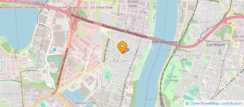 localisation de l'entreprise MADAME SARAH PIROIS  BORDEAUX