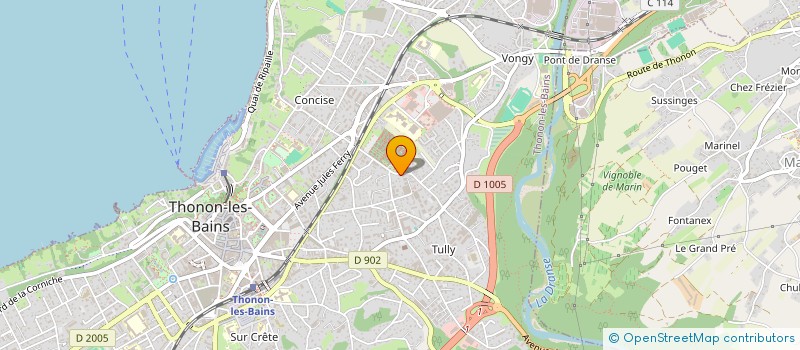localisation de l'entreprise MADAME SARAH PISANU à THONON-LES-BAINS