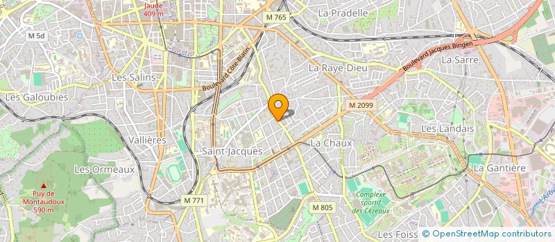 localisation de l'entreprise MADAME SARAH PISONI  CLERMONT-FERRAND