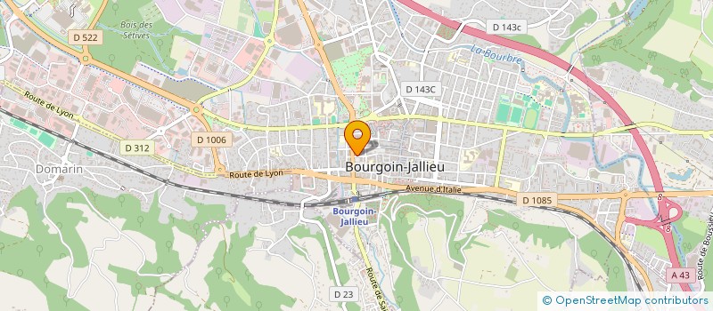 localisation de l'entreprise MADAME SARAH PIZZIGHINI  BOURGOIN-JALLIEU