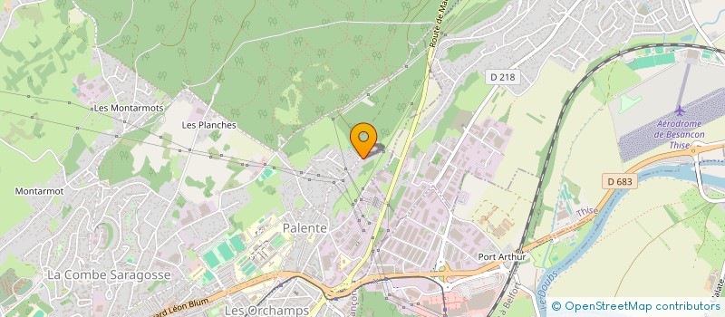 localisation de l'entreprise MADAME SARAH PLACET  BESANCON