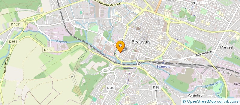 localisation de l'entreprise MADAME SARAH POIRIER  BEAUVAIS