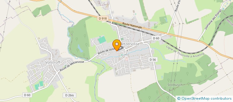 localisation de l'entreprise MADAME SARAH POULAIN  METZERVISSE