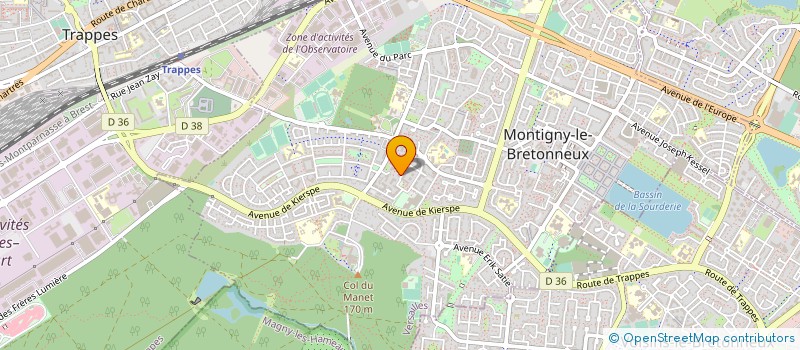 localisation de l'entreprise MADAME SARAH PY  MONTIGNY-LE-BRETONNEUX