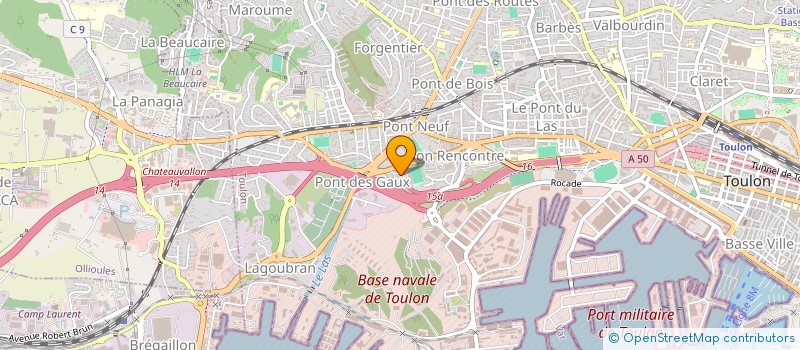 localisation de l'entreprise MADAME SARAH QUIVORON  TOULON