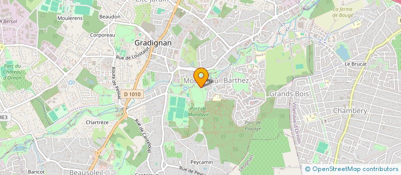 localisation de l'entreprise MADAME SARAH RACHEME  GRADIGNAN