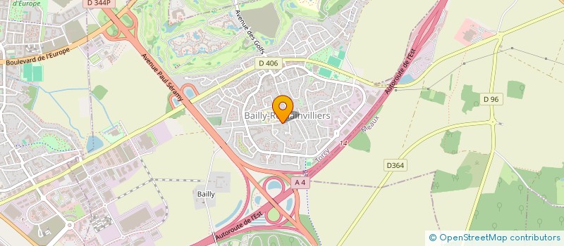 localisation de l'entreprise MADAME SARAH REBAI  BAILLY-ROMAINVILLIERS