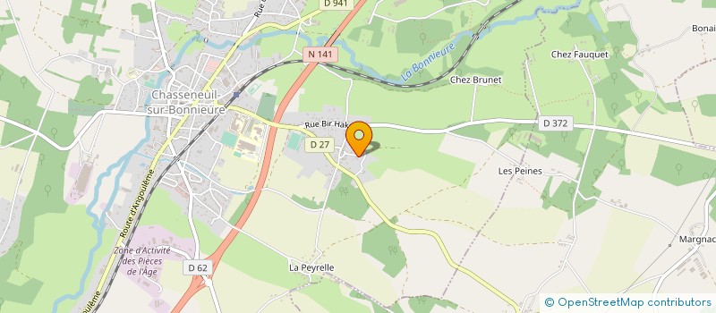 localisation de l'entreprise MADAME SARAH REDIEN à CHASSENEUIL-SUR-BONNIEURE