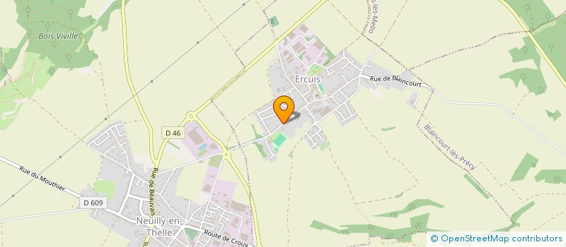 localisation de l'entreprise MADAME SARAH REGNIER  ERCUIS