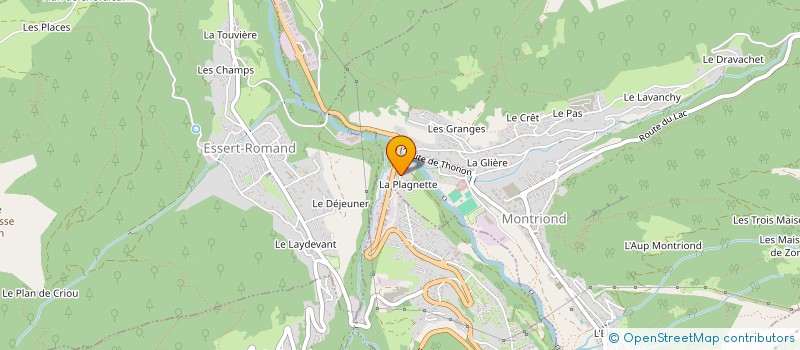 localisation de l'entreprise MADAME SARAH RENIER  MONTRIOND