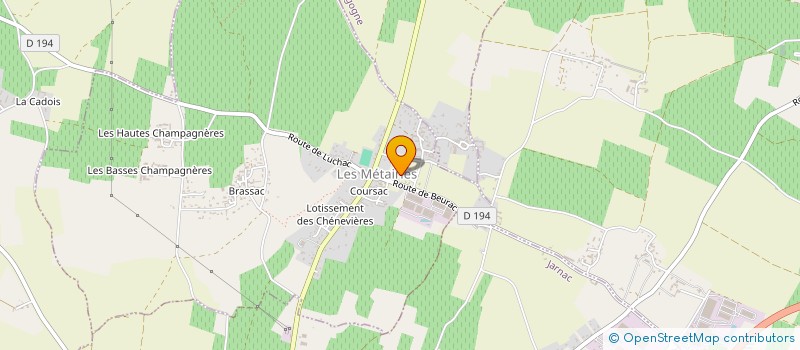 localisation de l'entreprise MADAME SARAH RENOU  LES METAIRIES