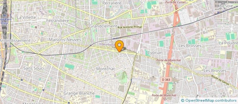 localisation de l'entreprise MADAME SARAH RHODET  LYON