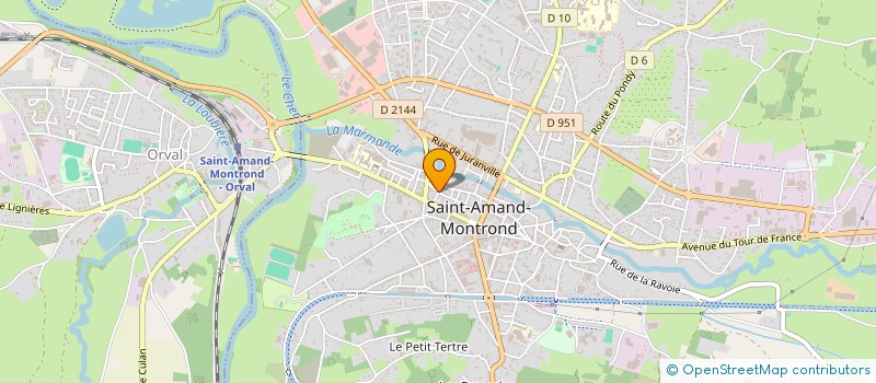 localisation de l'entreprise MADAME SARAH RIBEAUDEAU  SAINT-AMAND-MONTROND