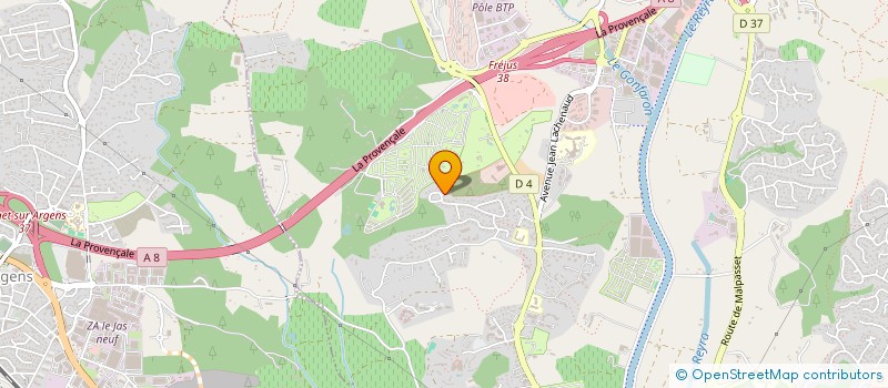 localisation de l'entreprise MADAME SARAH RICHARD à FREJUS