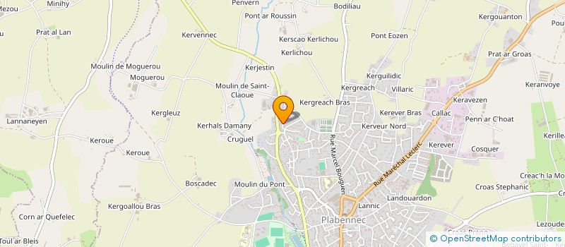 localisation de l'entreprise MADAME SARAH RIEU  PLABENNEC