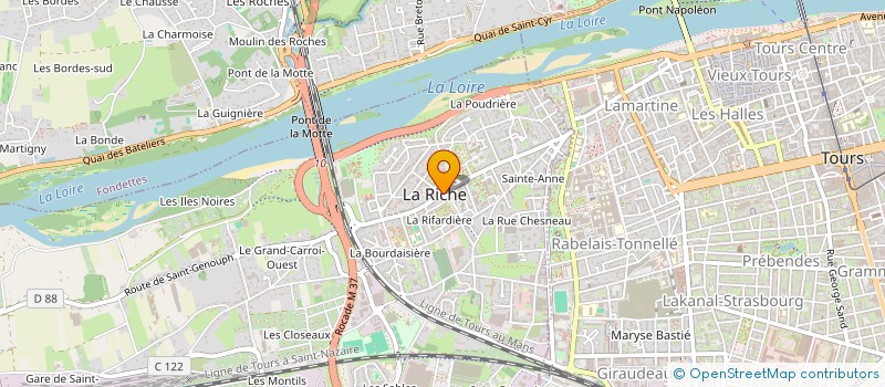 localisation de l'entreprise MADAME SARAH RIFFET  LA RICHE