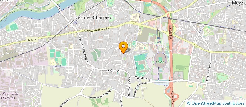 localisation de l'entreprise MADAME SARAH ROCHETON  DECINES-CHARPIEU
