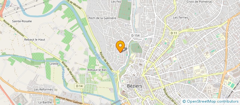 localisation de l'entreprise MADAME SARAH ROSA à BEZIERS