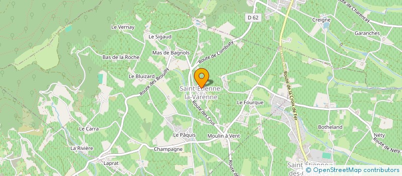 localisation de l'entreprise MADAME SARAH ROSTON  SAINT-ETIENNE-LA-VARENNE