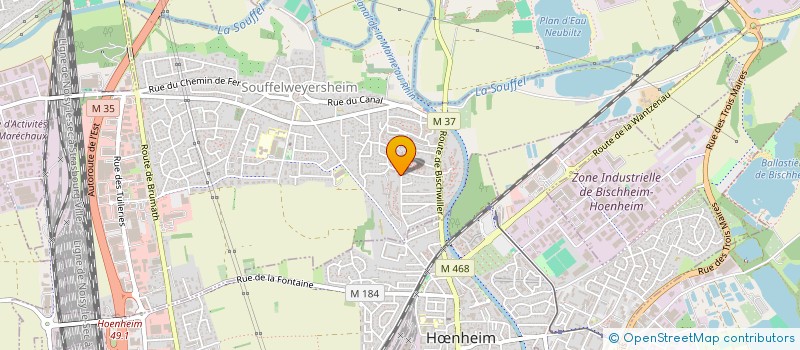 localisation de l'entreprise MADAME SARAH ROUMANE  SOUFFELWEYERSHEIM