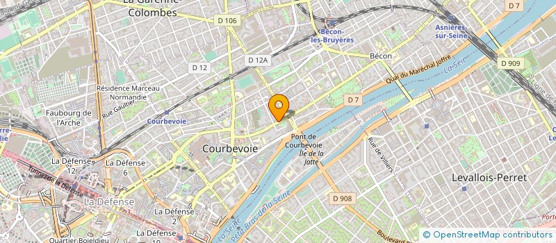 localisation de l'entreprise MADAME SARAH RUBINGHER à COURBEVOIE