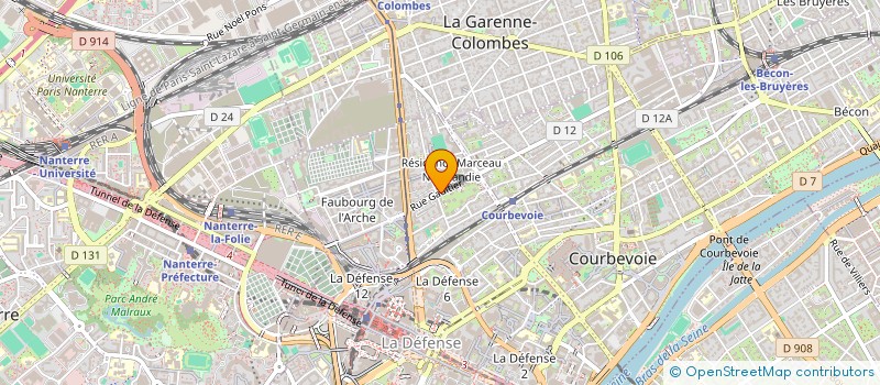 localisation de l'entreprise MADAME SARAH RUIMY à COURBEVOIE