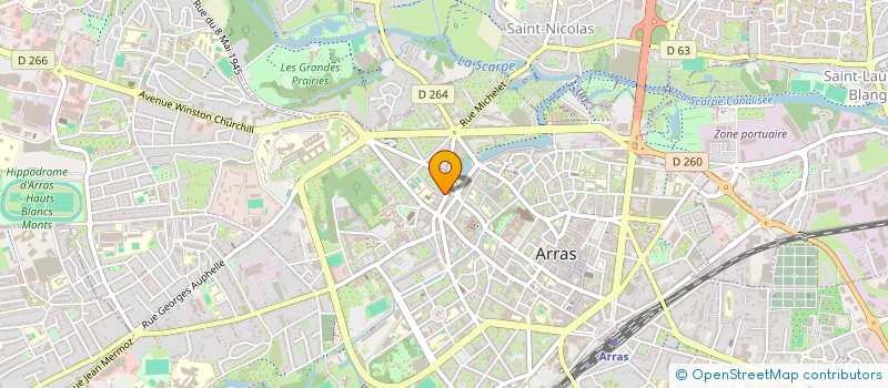 localisation de l'entreprise MADAME SARAH SAHRAOUI à ARRAS