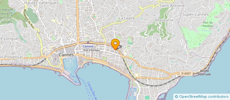 localisation de l'entreprise MADAME SARAH SALVADO à CANNES