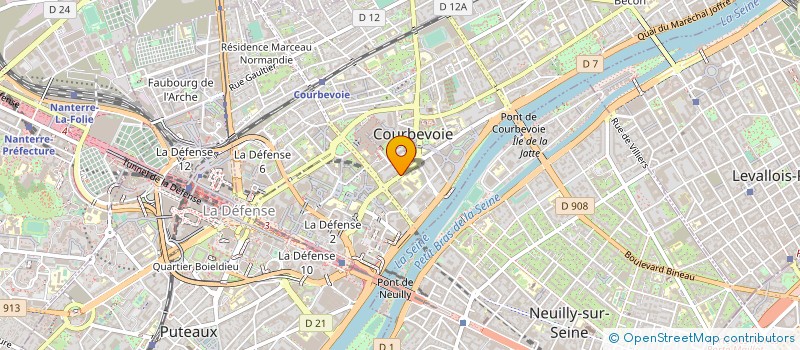 localisation de l'entreprise MADAME SARAH SELIM à COURBEVOIE