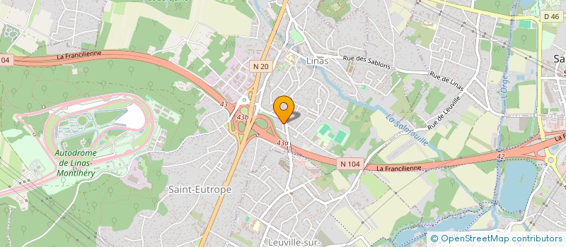 localisation de l'entreprise MADAME SARAH SIMAT à LINAS