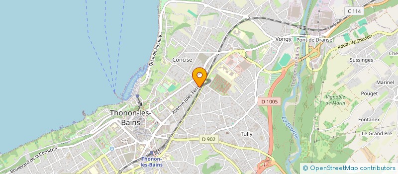 localisation de l'entreprise MADAME SARAH SOLMONT à THONON-LES-BAINS