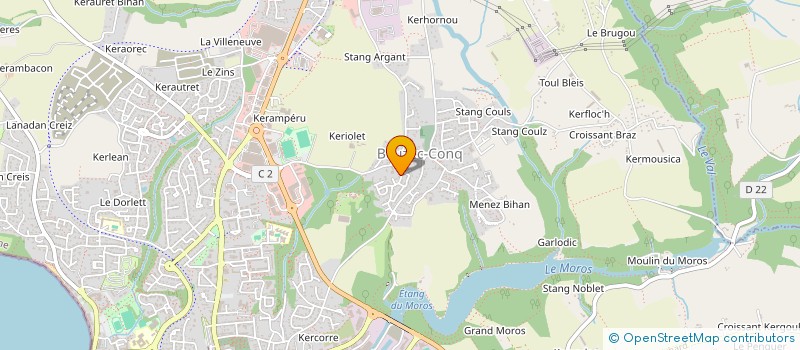 localisation de l'entreprise MADAME SARAH SOREAU  CONCARNEAU