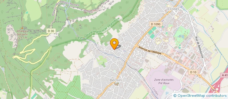 localisation de l'entreprise MADAME SARAH SULPIS  CROLLES